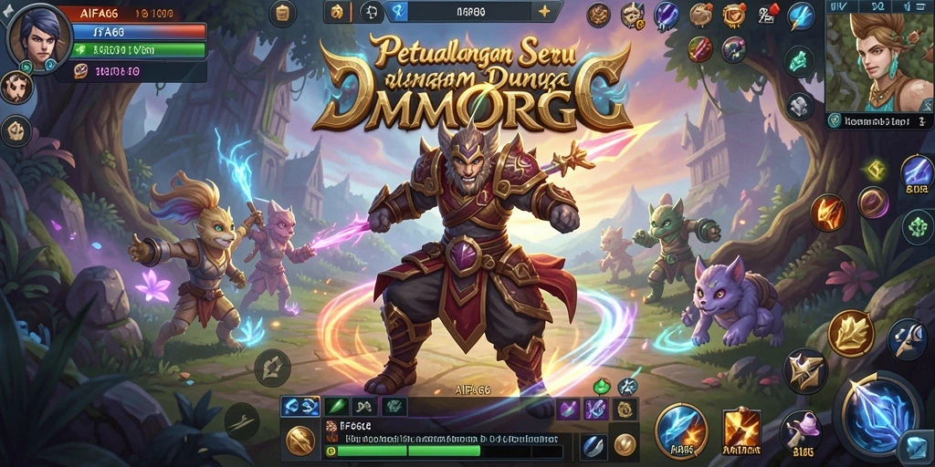 Screenshot gameplay AIFA66 menampilkan aksi seru dalam dunia MMORPG.