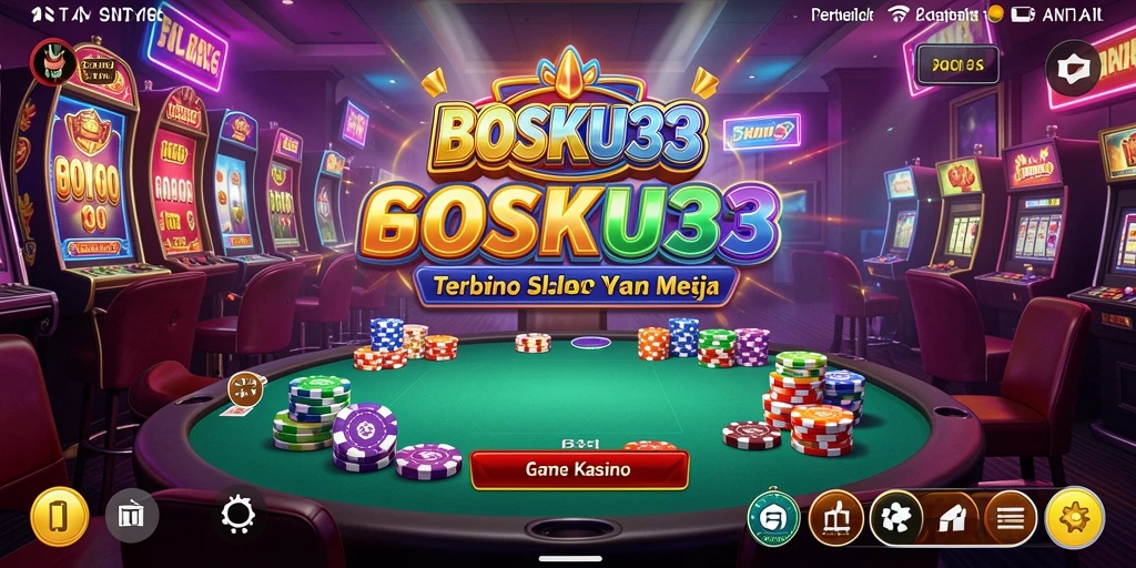 Tampilan gameplay Kasino yang menarik dan interaktif di BOSKU33.