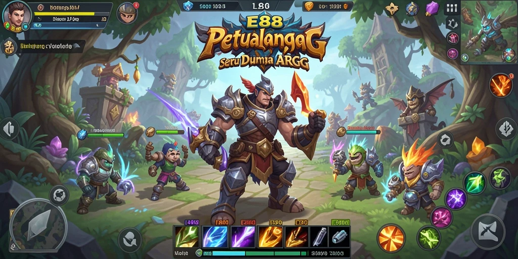 Tangkapan layar gameplay E88 yang mendebarkan dengan aksi ARPG.