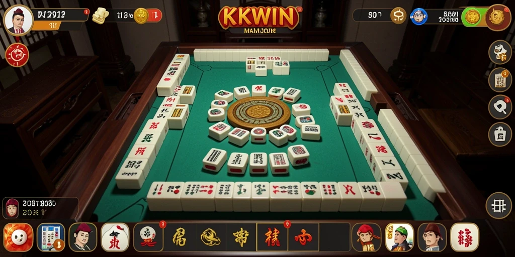 Screenshot gameplay KKWIN menampilkan keseruan permainan Mahjong.
