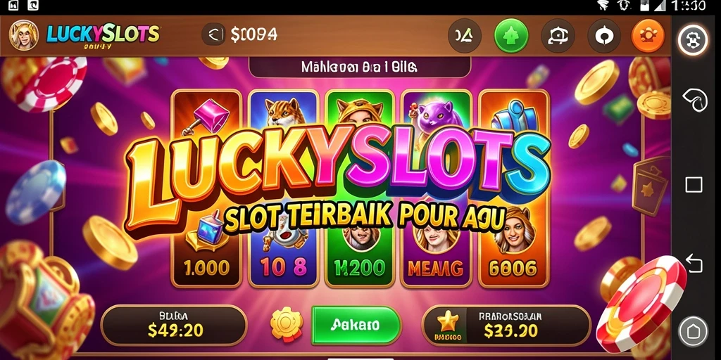 Tampilan gameplay menarik LUCKYSLOTS yang penuh kesenangan.