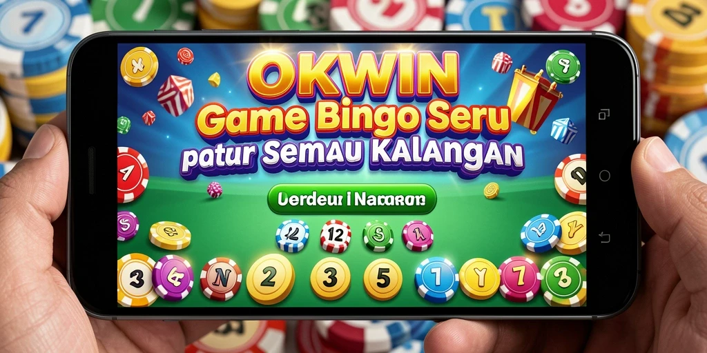 Screenshot utama OKWIN menampilkan pemain asyik bermain Bingo.