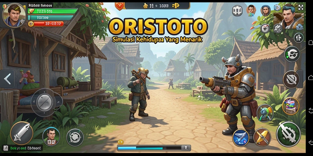 Gameplay ORISTOTO yang seru dan penuh interaksi.