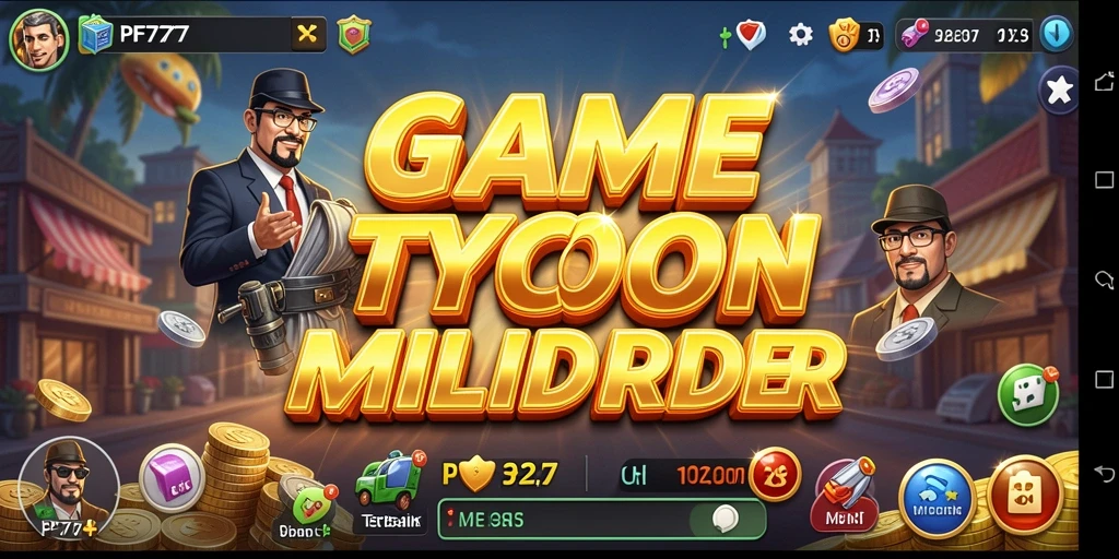 Tampilan gameplay Tycoon yang menarik dan interaktif di PF777.
