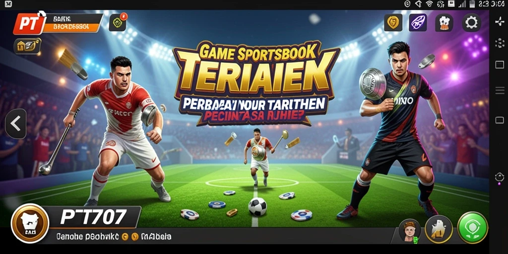 Tampilan gameplay seru dalam aplikasi PT707 Sportsbook.