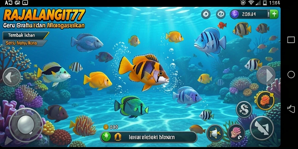 Screenshot gameplay menampilkan aksi seru dalam RAJALANGIT77.