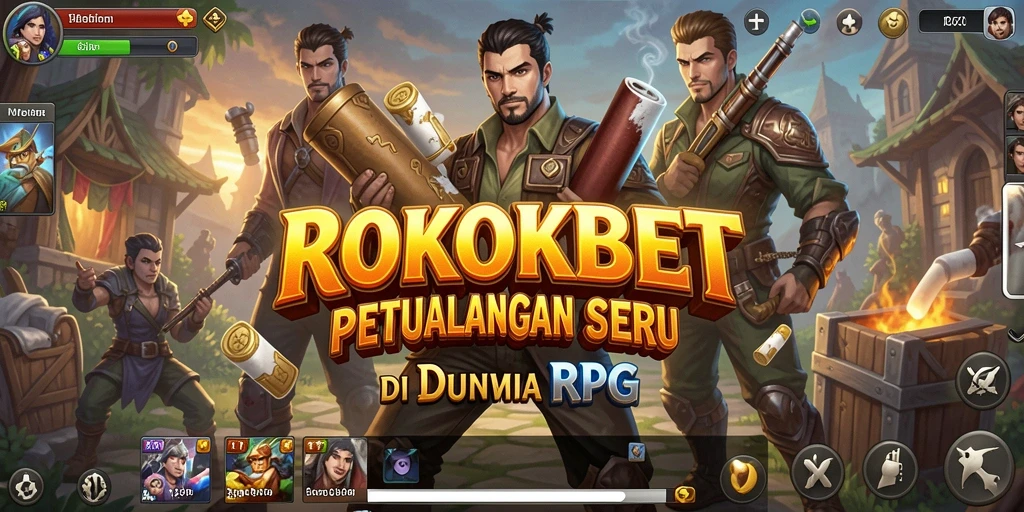 Tampilan menarik dari gameplay ROKOKBET yang memukau.