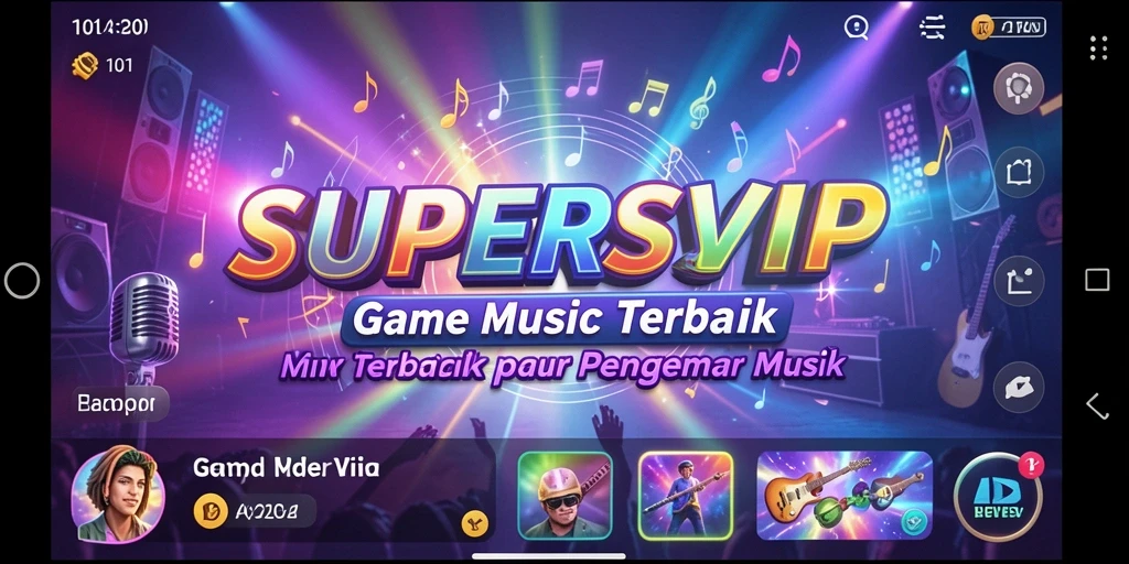 Tampilan gameplay seru dari SUPERSVIP yang menampilkan momen keseruan.